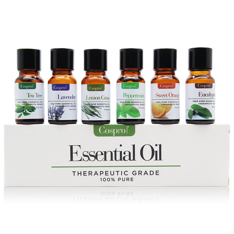 100% Natural Essential Oils Gift Kit (6pc)